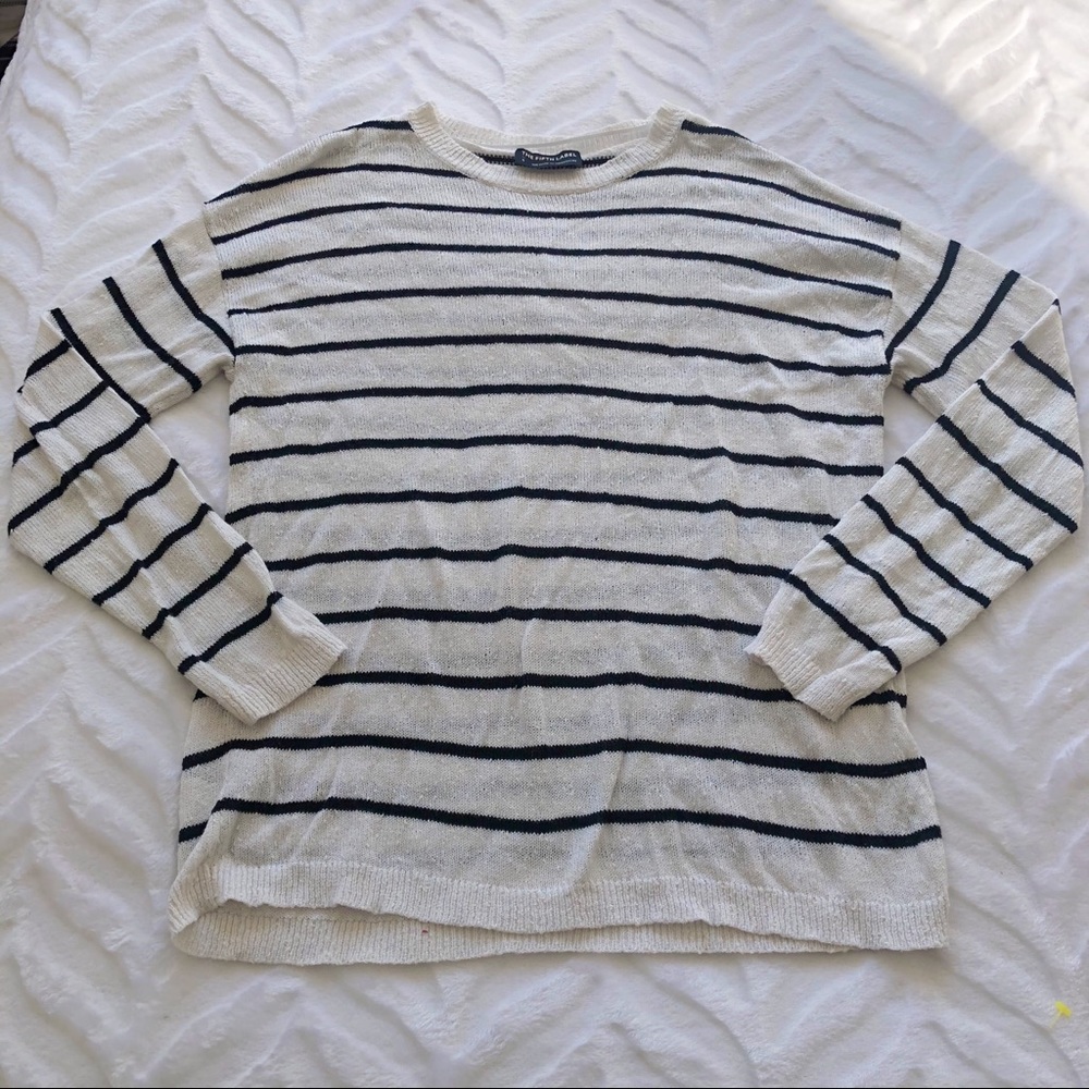 The Fifth Label Striped Black White Sweater
